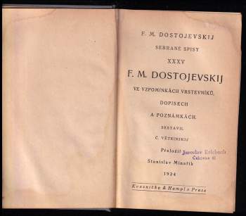 Fedor Michajlovič Dostojevskij: F.M. Dostojevskij