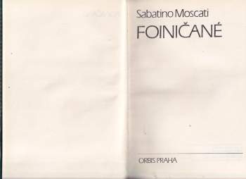 Sabatino Moscati: Foiničané