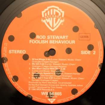 Rod Stewart: Foolish Behaviour (+ OBŘÍ PLAKÁT)