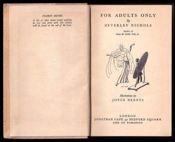 Beverley Nichols: For Adults Only