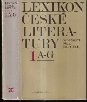 Lexikon české literatury  (A-G)