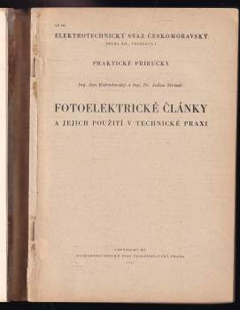 Julius Strnad: Fotoelektrické články a jejich použití v technické praxi