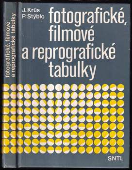 Josef Krůs: Fotografické, filmové a reprografické tabulky