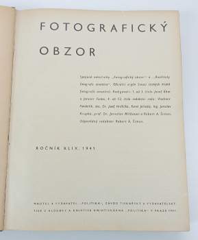 Josef Ehm: Fotografický obzor, Ročník XLIX