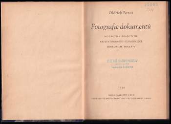 Oldřich Beneš: Fotografie dokumentů