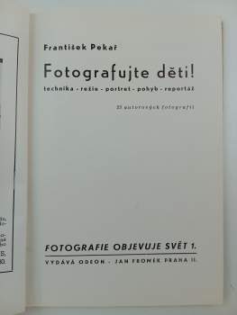 František Pekař: Fotografujte děti!