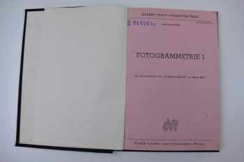 Josef Šmidrkal: Fotogrammetrie
