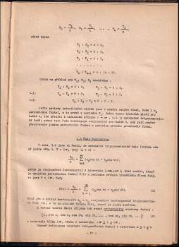 František Martan: Fourierovy řady