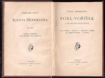 Ignát Herrmann: Foxl-Voříšek a jiné historky kratochvilné