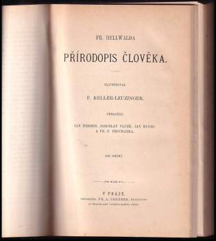 Friedrich Anton Heller von Hellwald: Fr. Hellwalda Přírodopis člověka