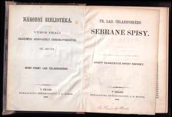 František Ladislav Čelakovský: Fr. Lad. Čelakovského Sebrané spisy