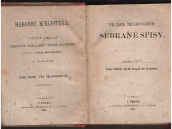 František Ladislav Čelakovský: Fr. Lad. Čelakovského Sebrané spisy