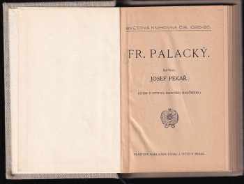 Josef Pekař: Fr. Palacký