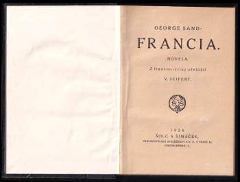 George Sand: Francia