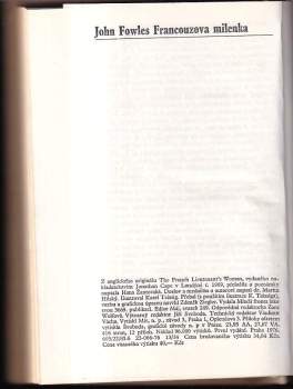 John Fowles: Francouzova milenka