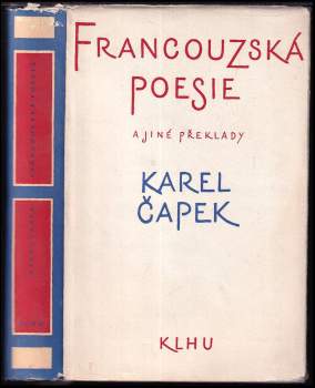 Karel Čapek: Francouzská poesie a jiné překlady
