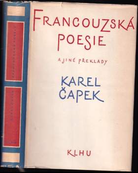 Francouzská poesie a jiné překlady Karla Čapka