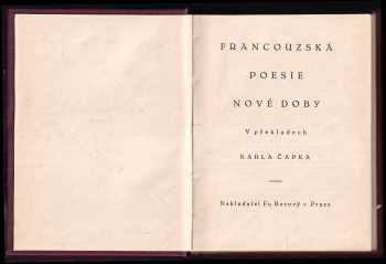 Francouzská poesie nové doby