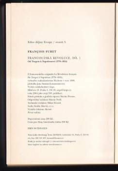 François Furet: Francouzská revoluce