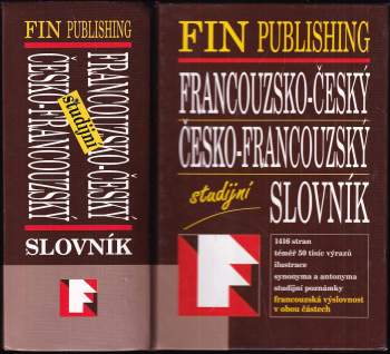 Antonín Šplíchal: Francouzsko-český, česko-francouzský studijní slovník