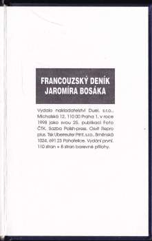 Jaromír Bosák: Francouzský deník Jaromíra Bosáka