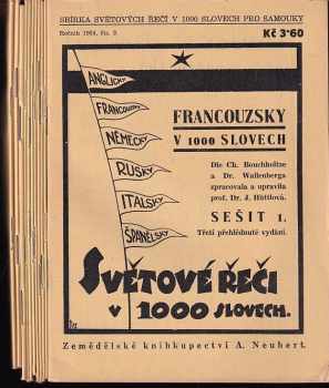 Jaromíra Hüttlová: Francouzsky v 1000 slovech, 1. - 12. díl