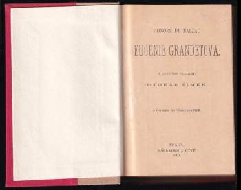 Honoré de Balzac: Eugenie Grandetová