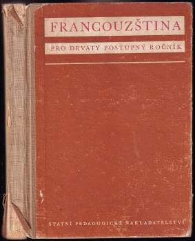 Olga Velíšková: Francouzština pro devátý postupný ročník škol všeobecně vzdělávacích