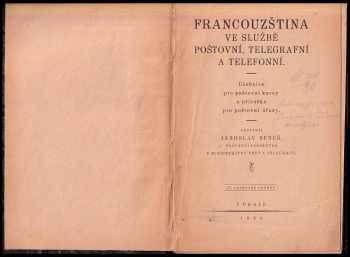 Jaroslav Beneš: Francouzština ve službě poštovní, telegrafní a telefonní