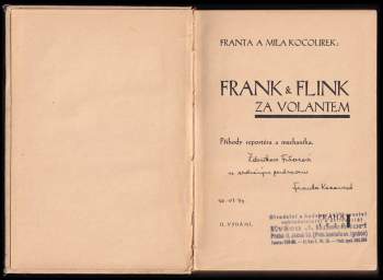 Milan Kocourek: Frank a Flink za volantem