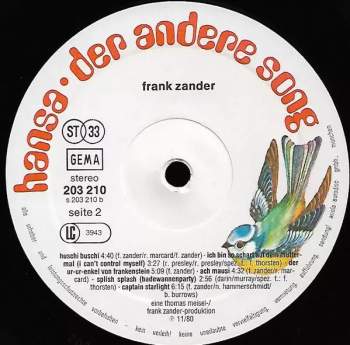 Frank Zander: Frank Zander