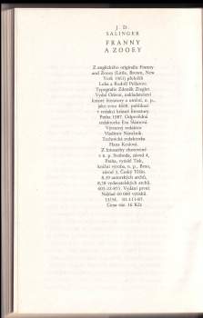 J. D Salinger: Franny a Zooey