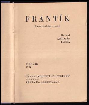 Antonín Jenne: Frantík