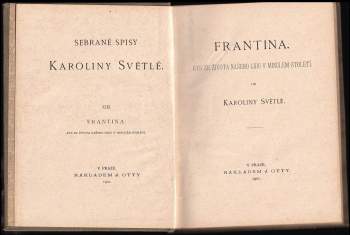 Karolina Světlá: Frantina