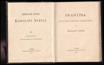 Karolina Světlá: Frantina