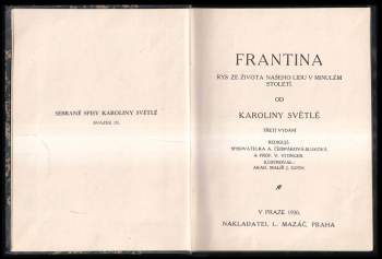 Karolina Světlá: Frantina