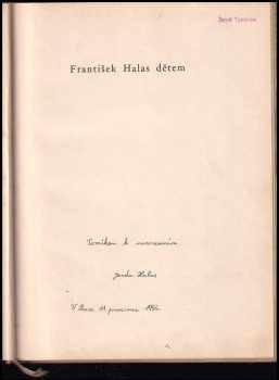 František Halas: František Halas dětem