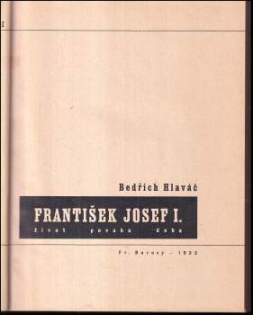 Karel Teige: František Josef I