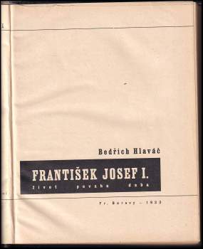 Karel Teige: František Josef I