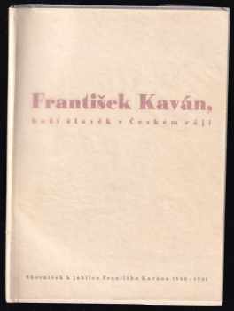 František Kaván, boží člověk v Českém ráji