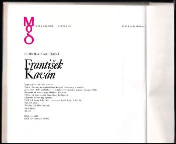 Ludmila Karlíková: František Kaván