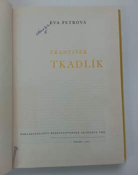 Eva Petrová: František Tkadlík