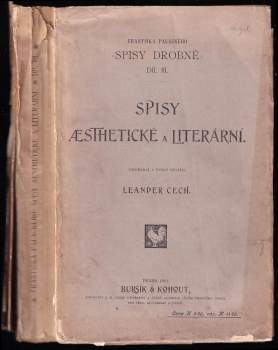 František Palacký: Františka Palackého Spisy drobné