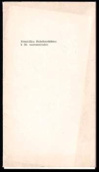 Františku Holešovskému k 80. narozeninám