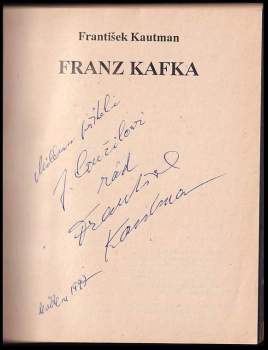 František Kautman: Franz Kafka