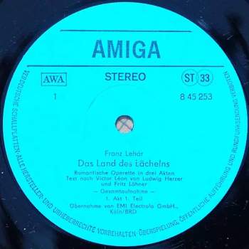 Franz Lehár: Franz Lehár - Das Land Des Lächelns (Gesamtaufnahme) (2xLP)