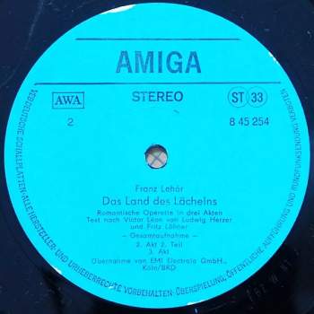 Franz Lehár: Franz Lehár - Das Land Des Lächelns (Gesamtaufnahme) (2xLP)