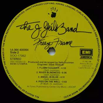 The J. Geils Band: Freeze-Frame