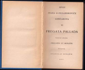 Ivan Aleksandrovič Gončarov: Fregata Pallada