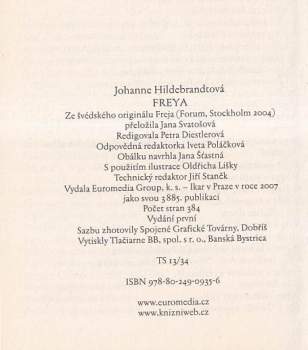 Johanne Hildebrandt: Freya